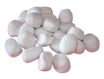Piedras blancas decorativas