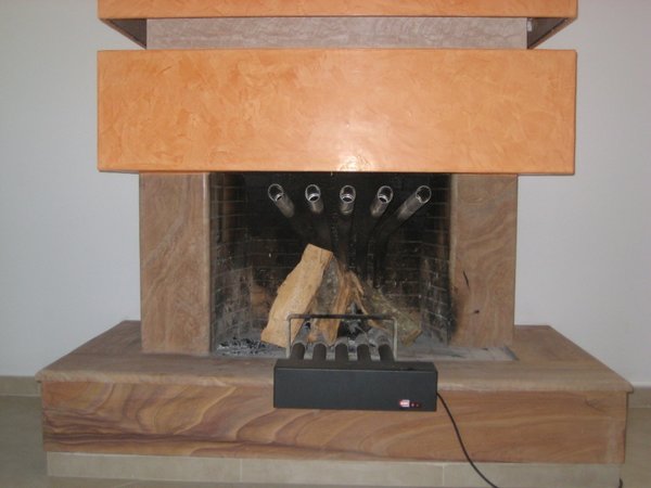 Recuperador de calor para chimeneas
