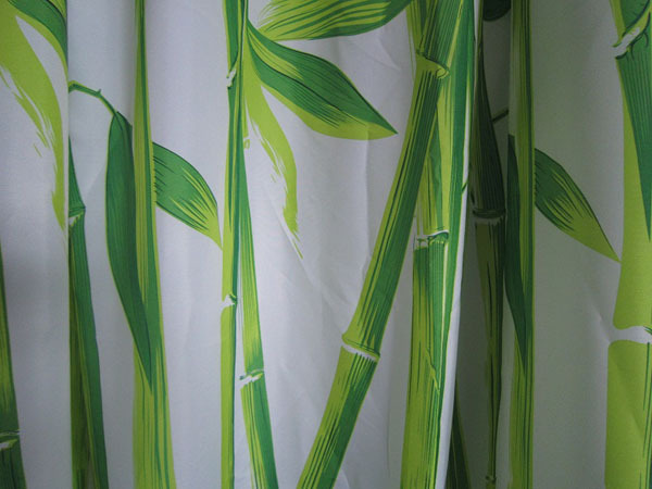 Cortina de ducha con estampado de bambú