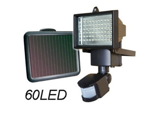 Foco solar LED para exteriores con sensor