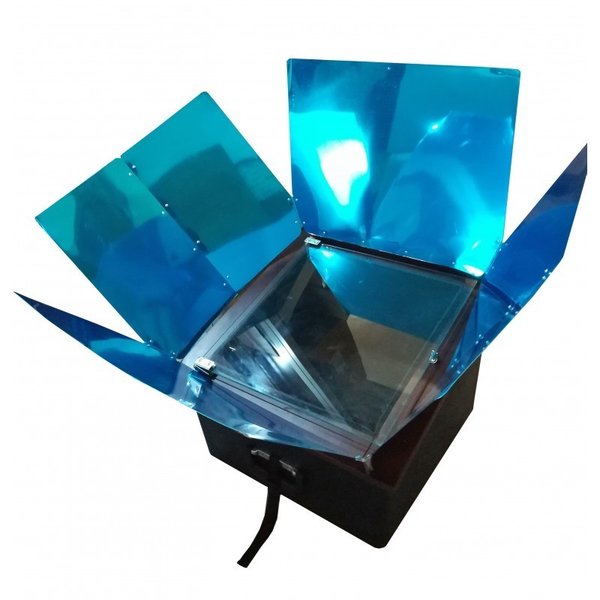 Horno solar portatil con reflectores