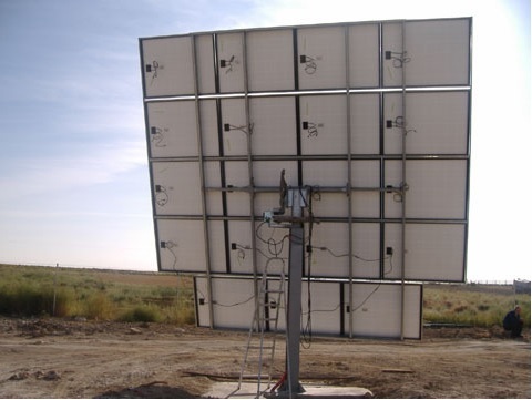 Seguidor solar con 20 m2 de area modular