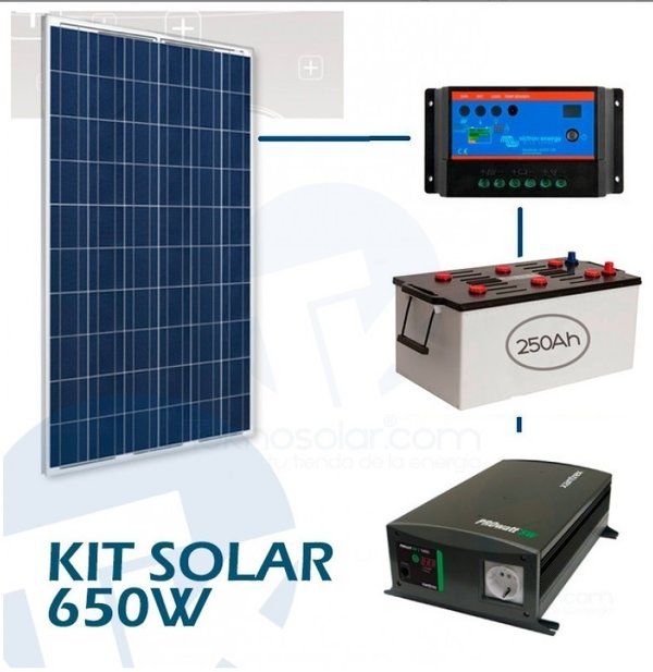 Sistema solar fotovoltaico de 750W
