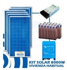 Sistema solar fotovoltaico de 8.000W