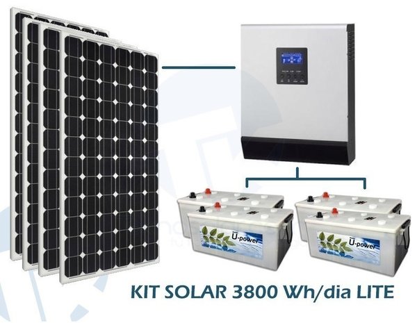Sistema solar fotovoltaico de 3.800W