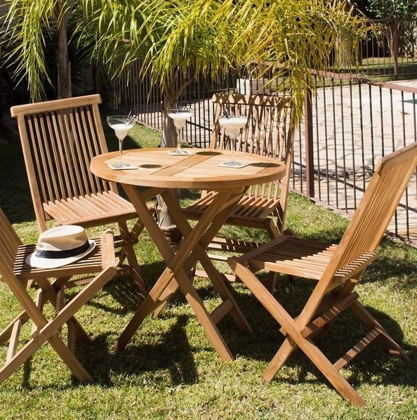 Conjunto de mesa con 4 sillas Craftenwood