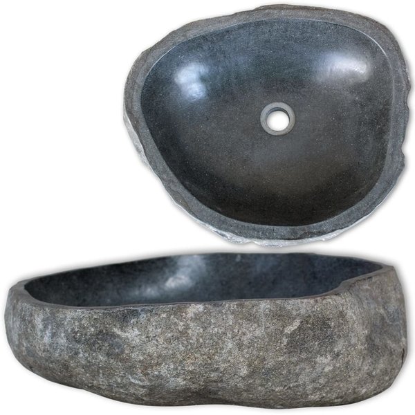 Basin river stone oval 30-35 cm