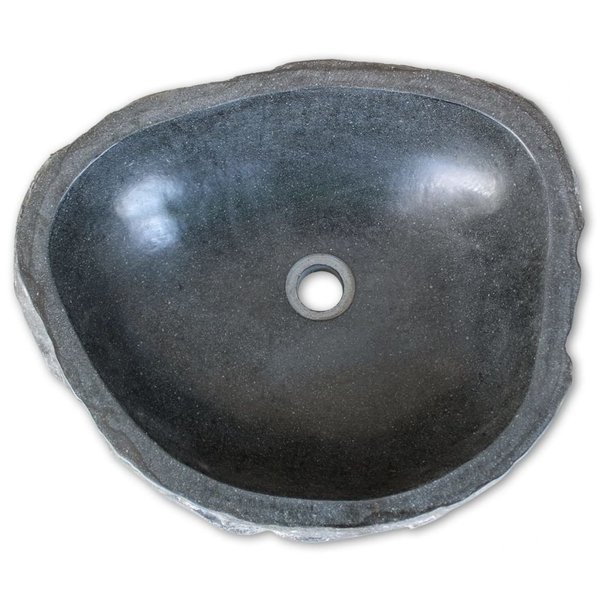 Lavabo de piedra natural ovalado de 30-37 cm