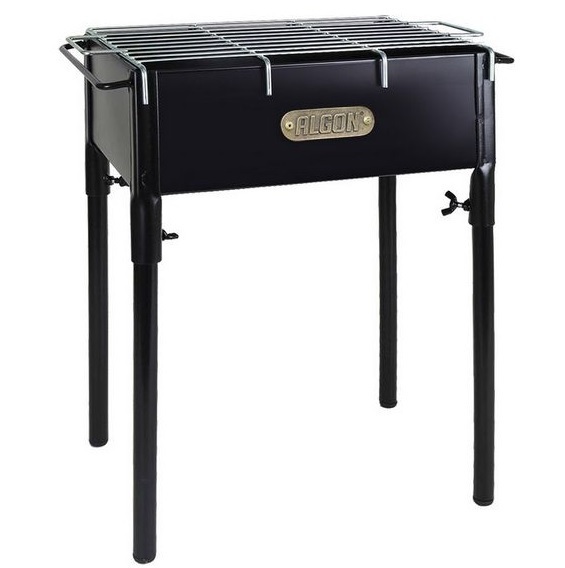 23 X 33 cm black charcoal barbecue with legs